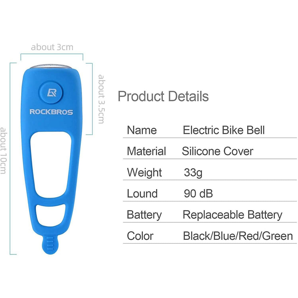 ROCKBROS Electra Bike Bell 90dB Electric Cycling Bells Horn