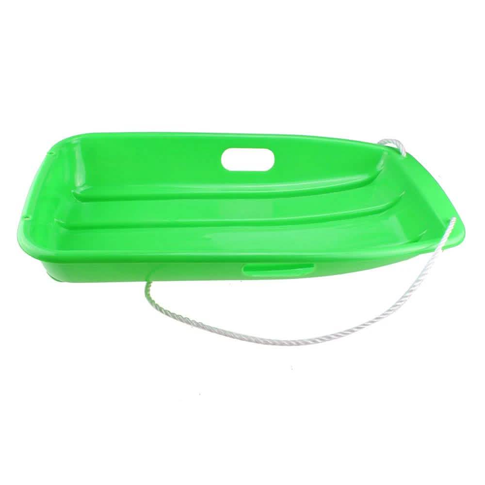 Winter Durable Plastic Snow Sled In Boat Shape For Child And Adult